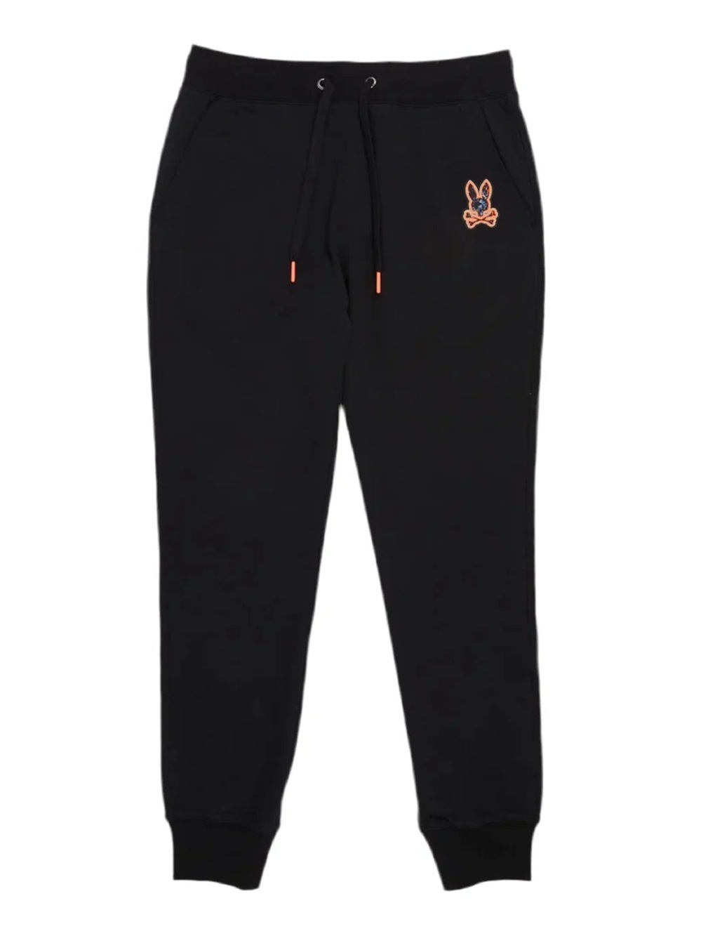 Psycho Bunny Men's Black Jogger Sweatpants Drawstring 100% Cotton Size M